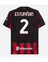 AC Milan Pervis Estupinan #2 Domácí Dres 2025-26 Krátký Rukáv